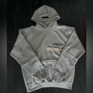Essentials  Dark Oatmeal Pullover Hoodie